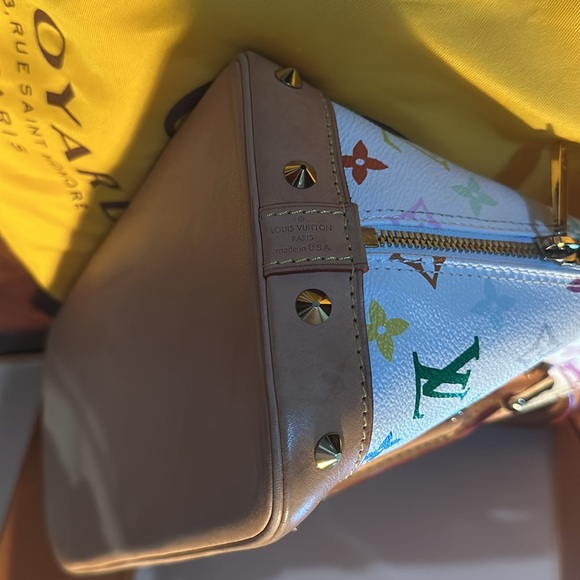 Louis Vuitton x Murakami Limited Edition Monogram Multicolor Alma Top Handle Bag - Picture 4 of 8